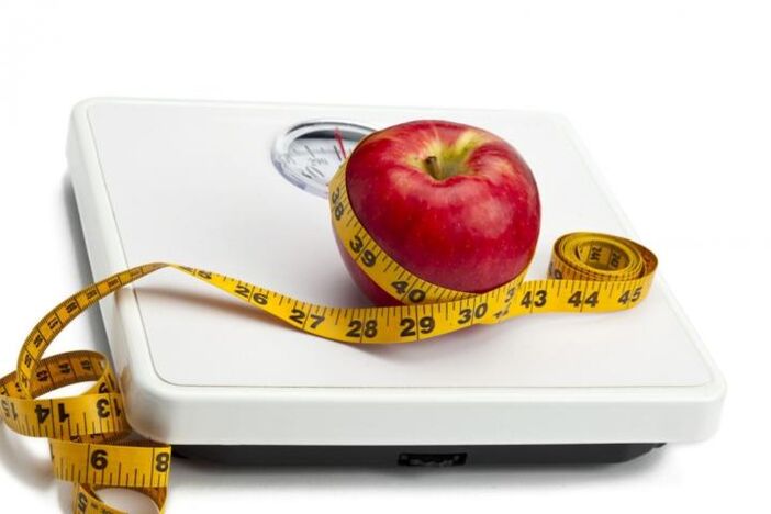 תפוח לירידה במשקל על דיאטת חלבון